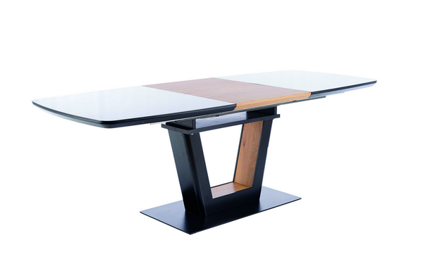 SI MELBURNE Fekete, Barna design, elegáns Komplett asztal