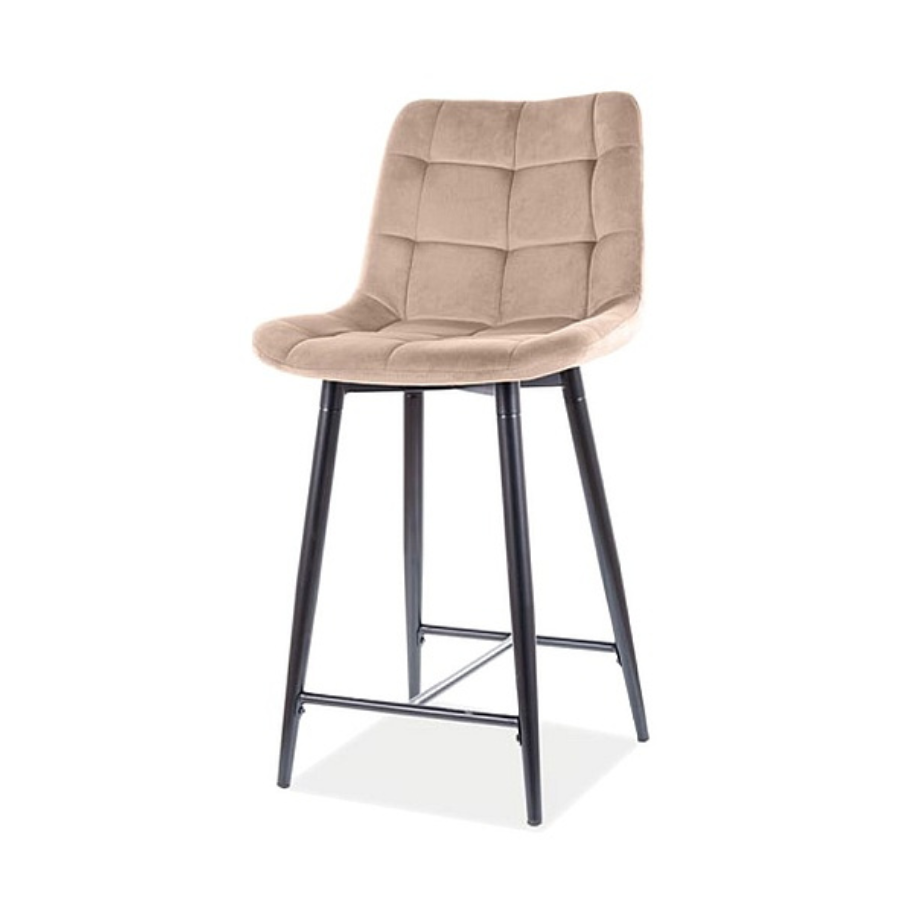 SI NONI  Bézs design Kárpitos beltéri bárszék