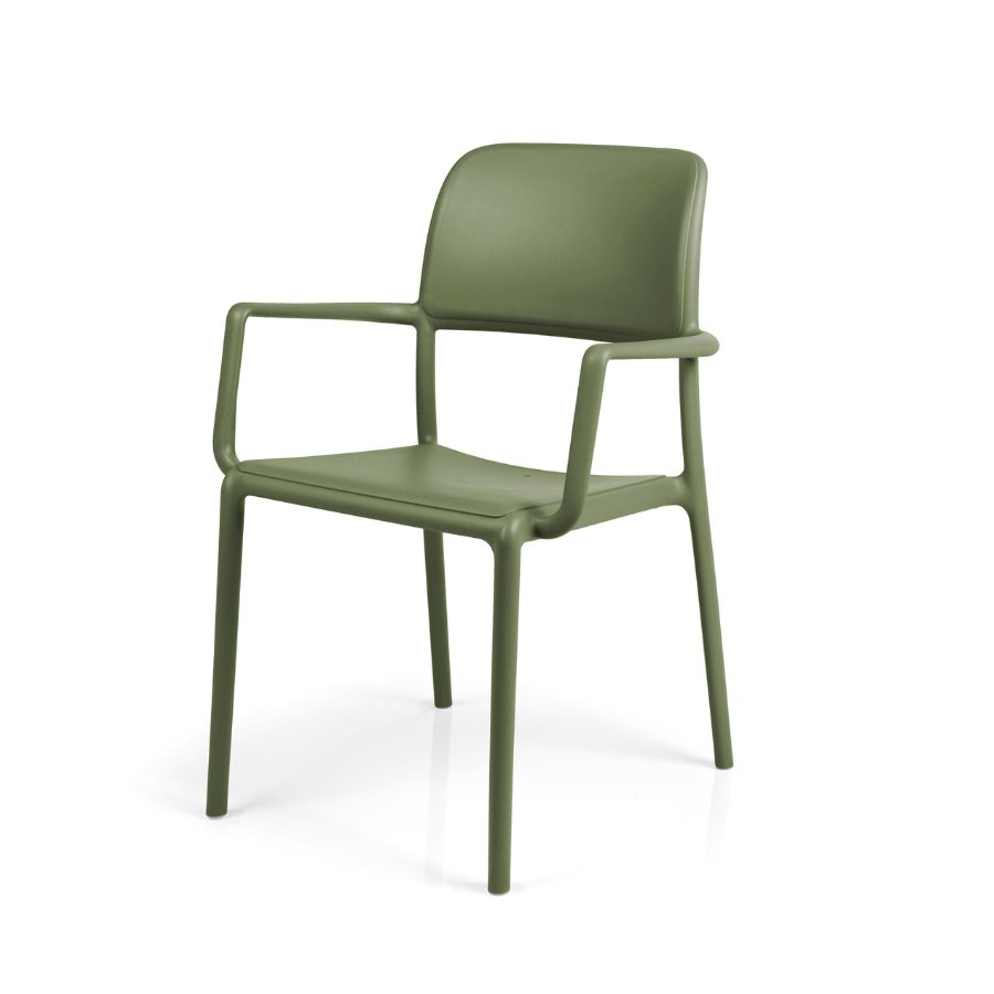 NARDI RIVA Zöld klasszikus Műanyag kültéri szék