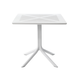 NARDI CLIPX 70 Fehér modern Kültéri komplett asztal