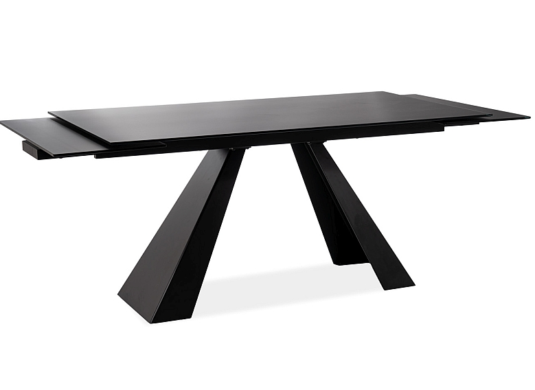 SI ALDO Fekete design Beltéri komplett asztal