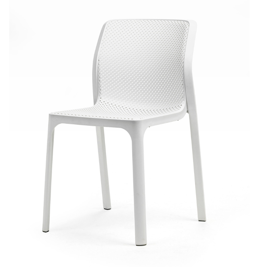 NARDI BIT Fehér minimalista Műanyag kültéri szék