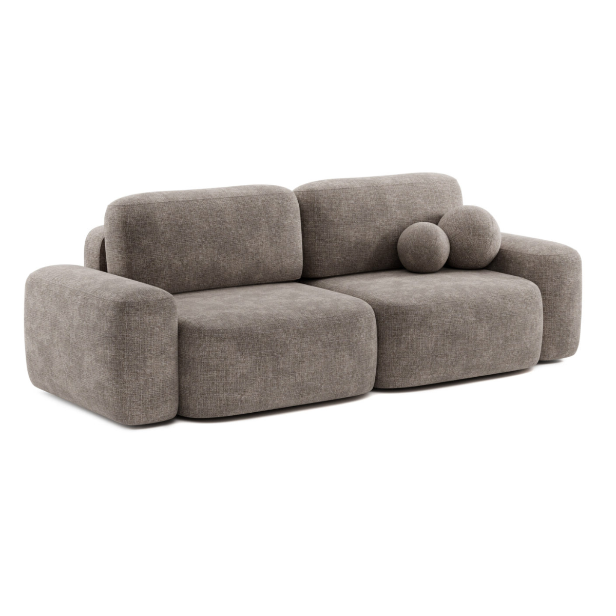 PZ BRIANA Barna minimalista Ágyazható kanapé