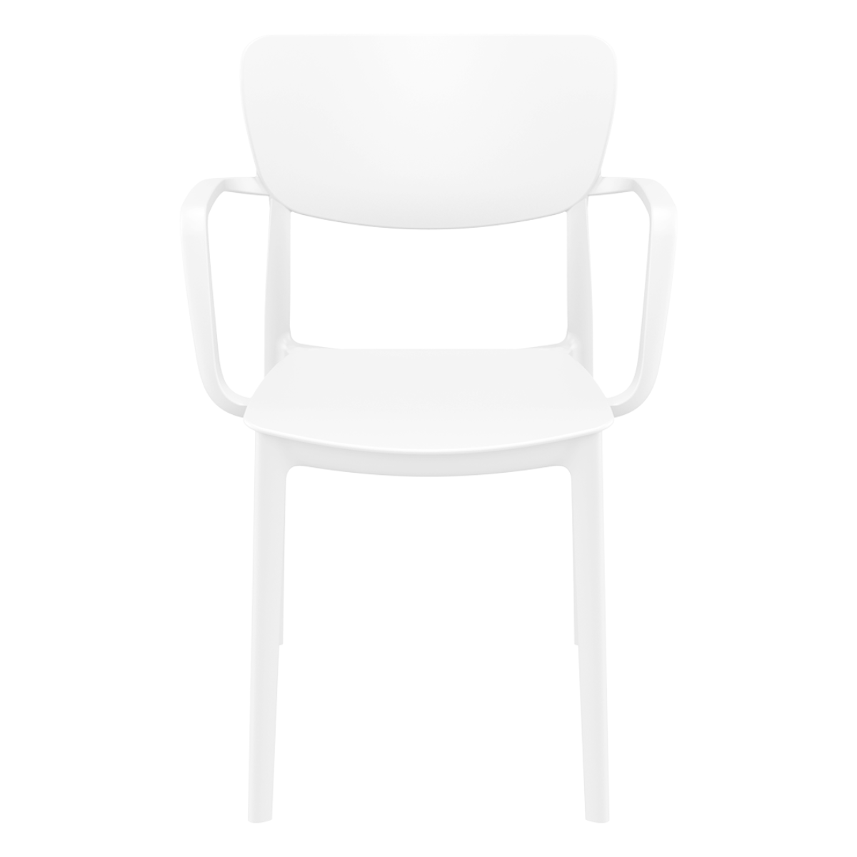 ST LISA Fehér design Műanyag kültéri szék
