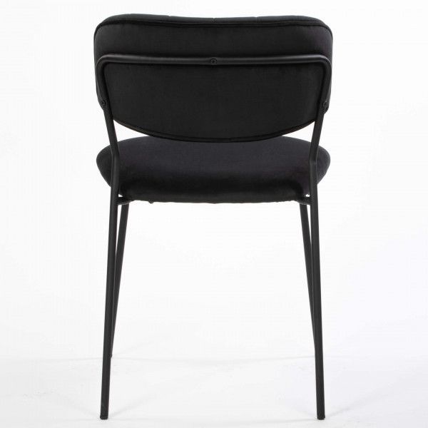 DL GRAND S Fekete elegáns Kárpitos beltéri szék