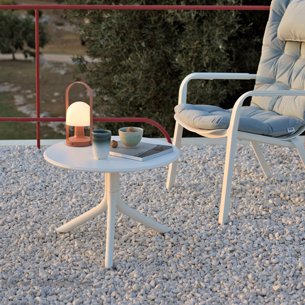 NARDI SPRITZ Fehér design Lerakóasztal
