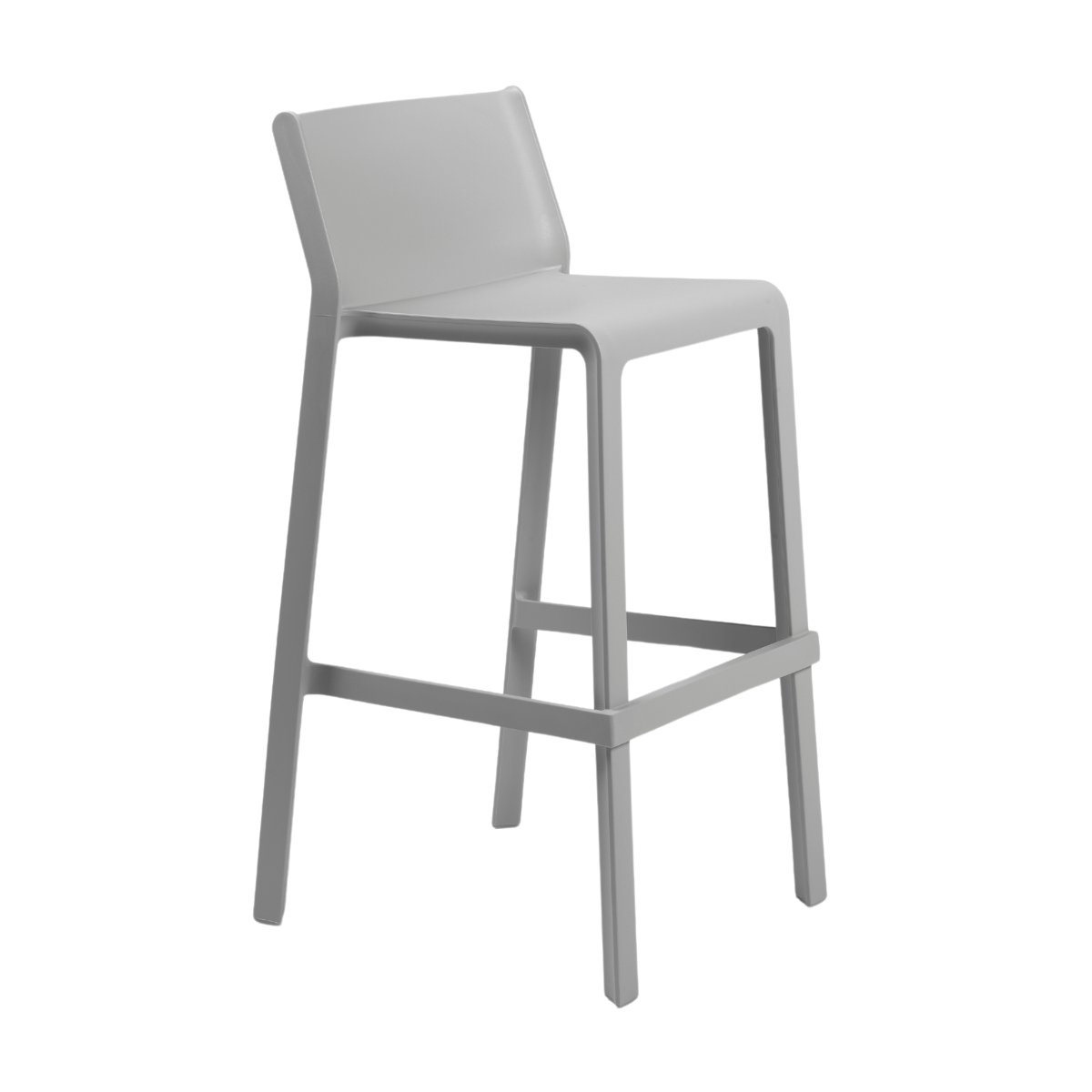 NARDI TRILL STOOL Szürke design Műanyag kültéri bárszék