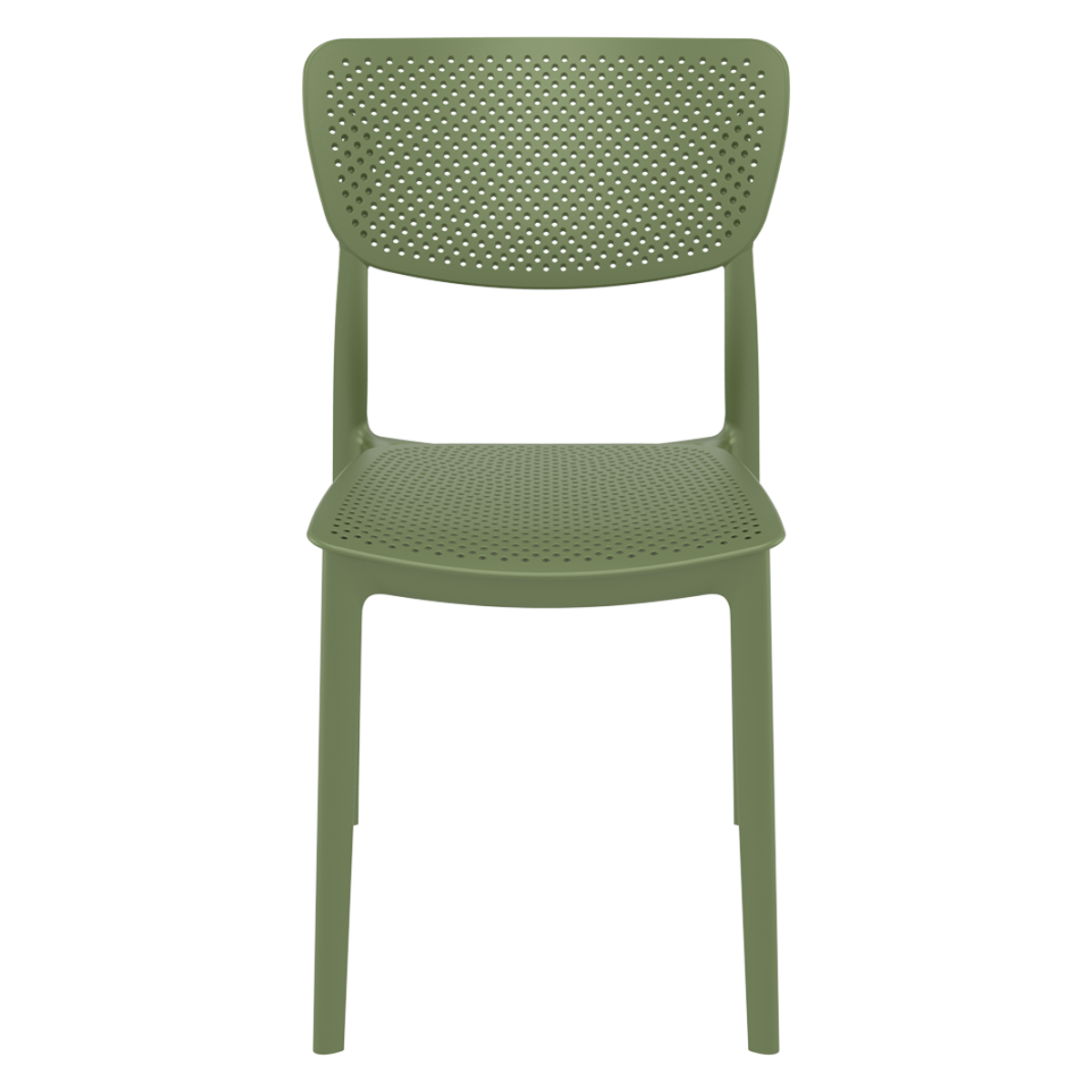 ST LUCY Zöld design Műanyag kültéri szék