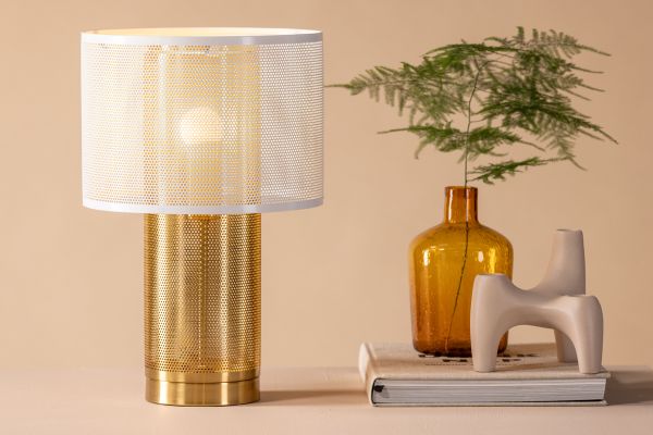 VD GINA Fehér, Arany design Beltéri asztali lámpa