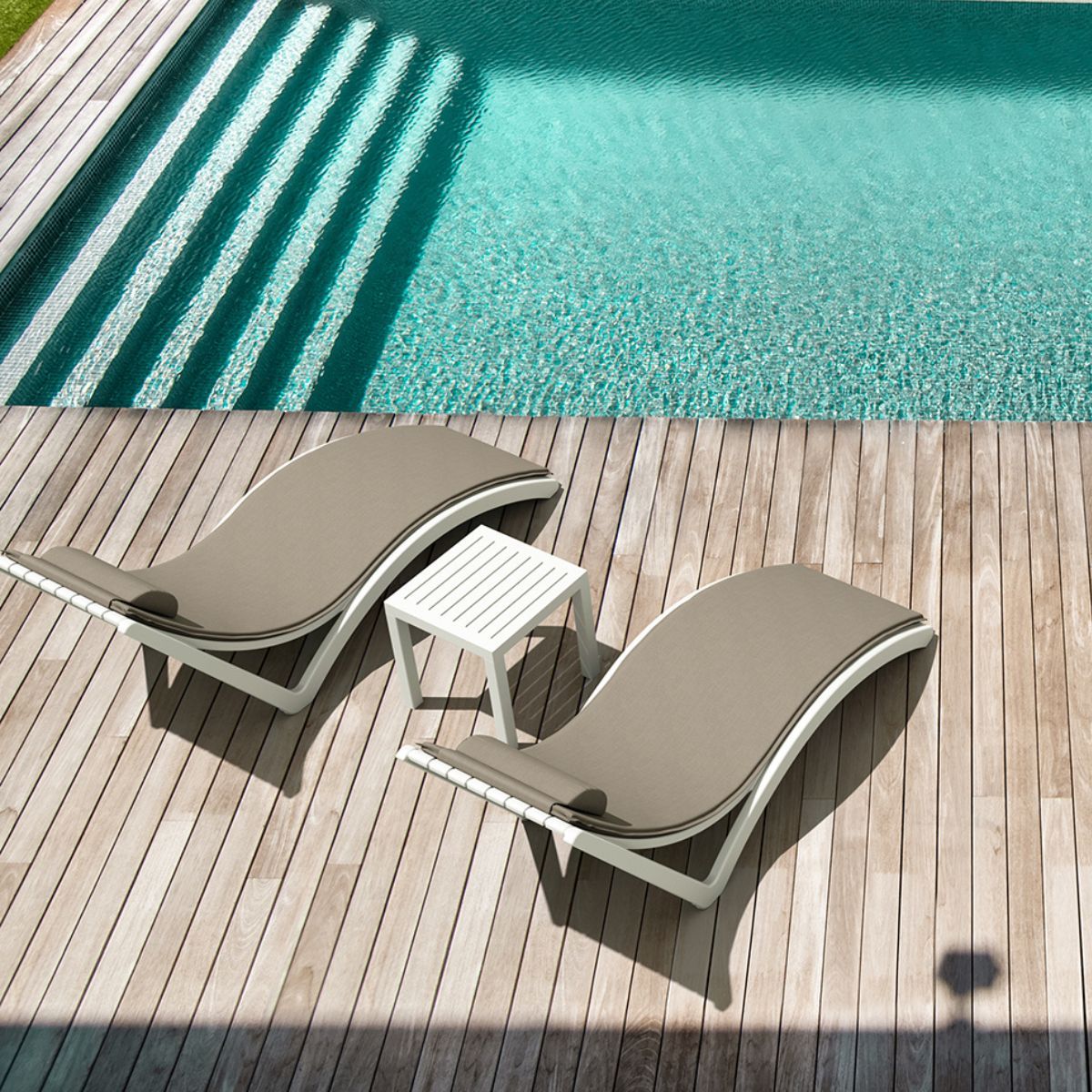 ST WAVE Fehér design Napágy