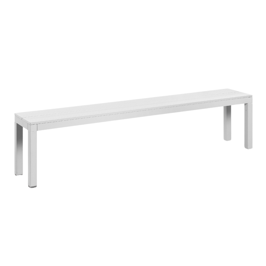 NARDI RIO BENCH ALU Fehér minimalista Pad