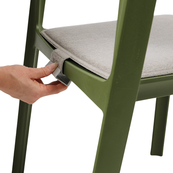 NARDI TRILL BISTROT Fekete minimalista Műanyag kültéri szék