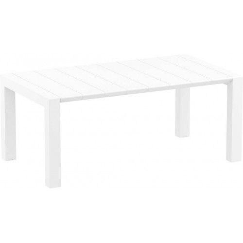ST LAS Fehér minimalista Kültéri komplett asztal