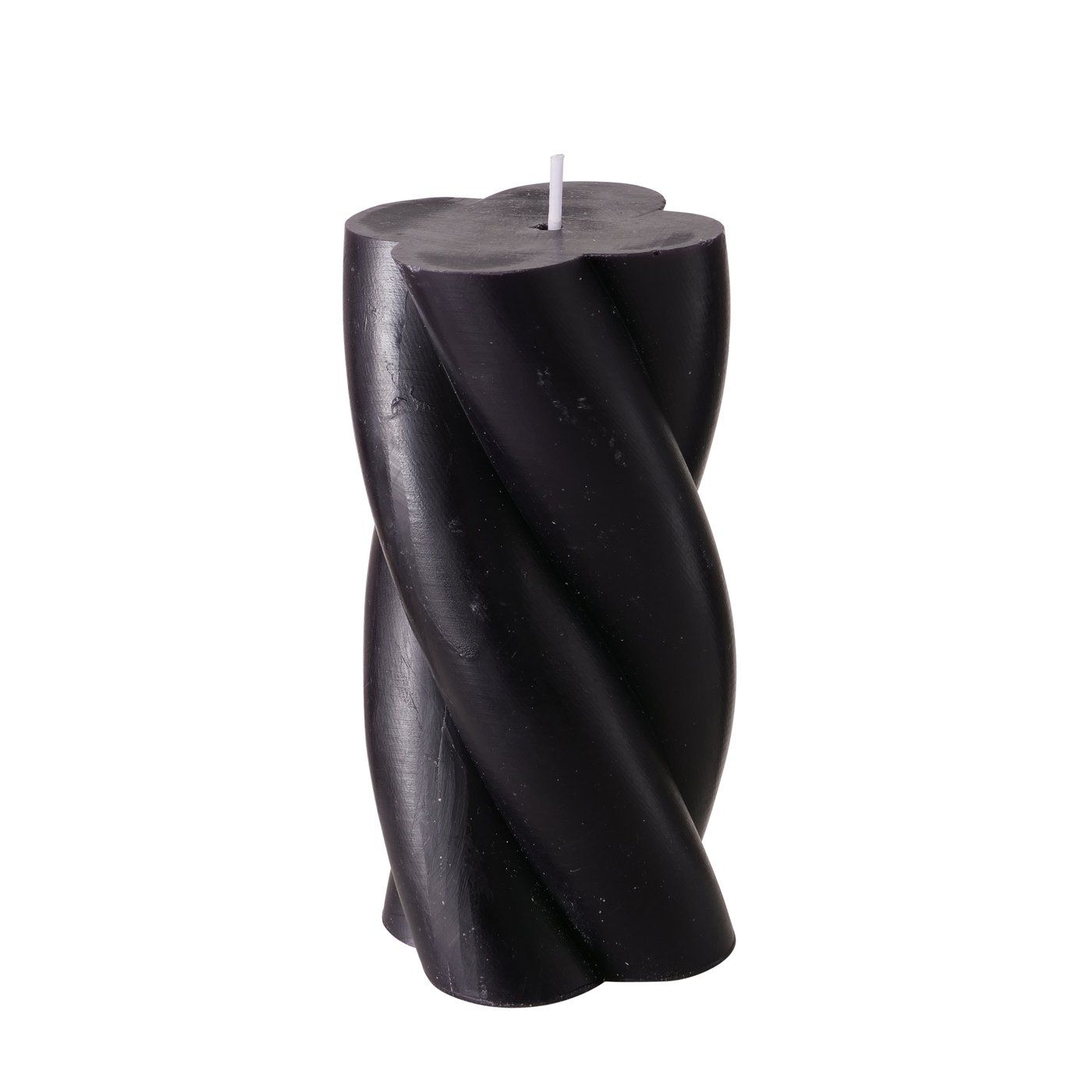 B TWISTER CANDLE Fekete modern Asztali dekoráció