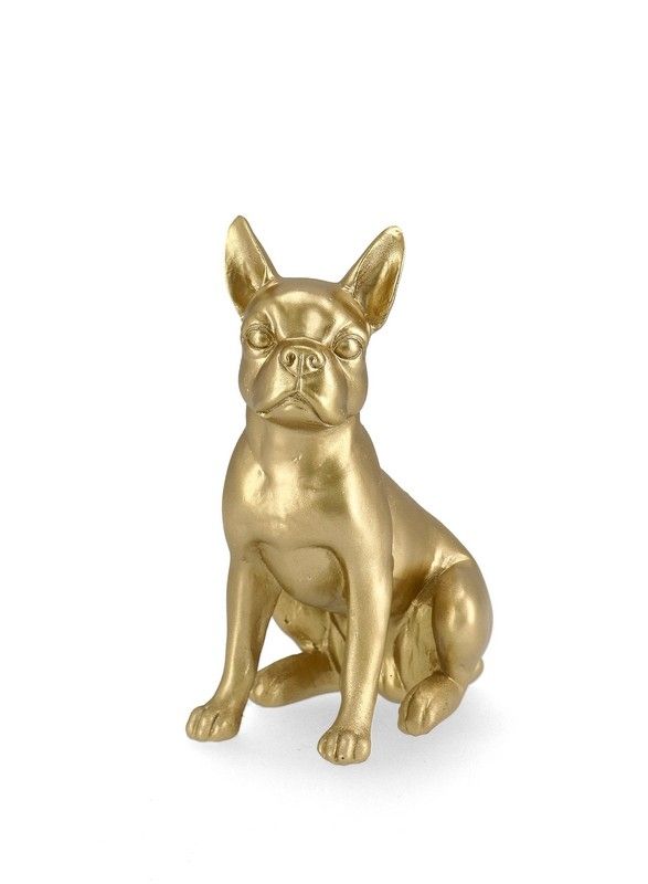 BT BOSTON TERRIER Arany design, modern Beltéri dekor