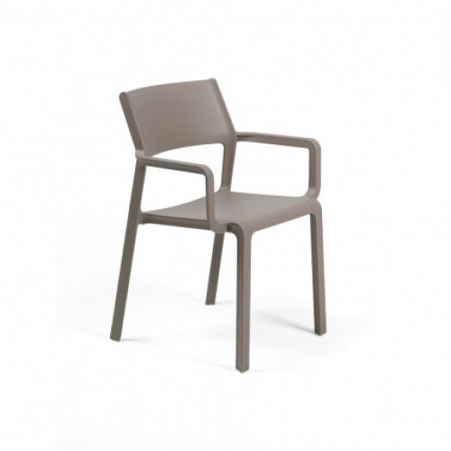 NARDI TRILL Barna minimalista Műanyag kültéri szék