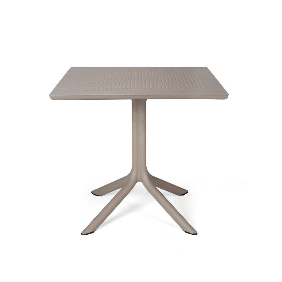 NARDI CLIP 80 Taupe minimalista Kültéri komplett asztal