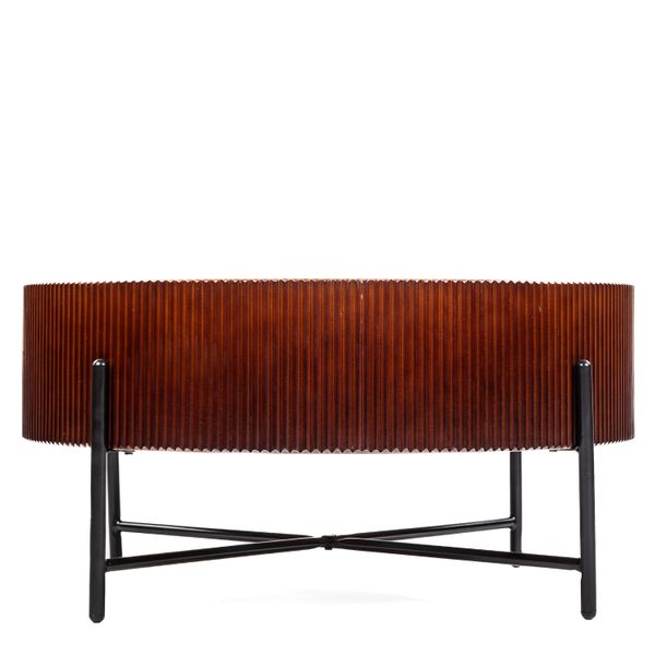 DL DUTTY Barna design Dohányzóasztal