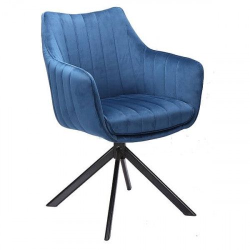 DL ZALIA Kék elegáns Kárpitos beltéri szék