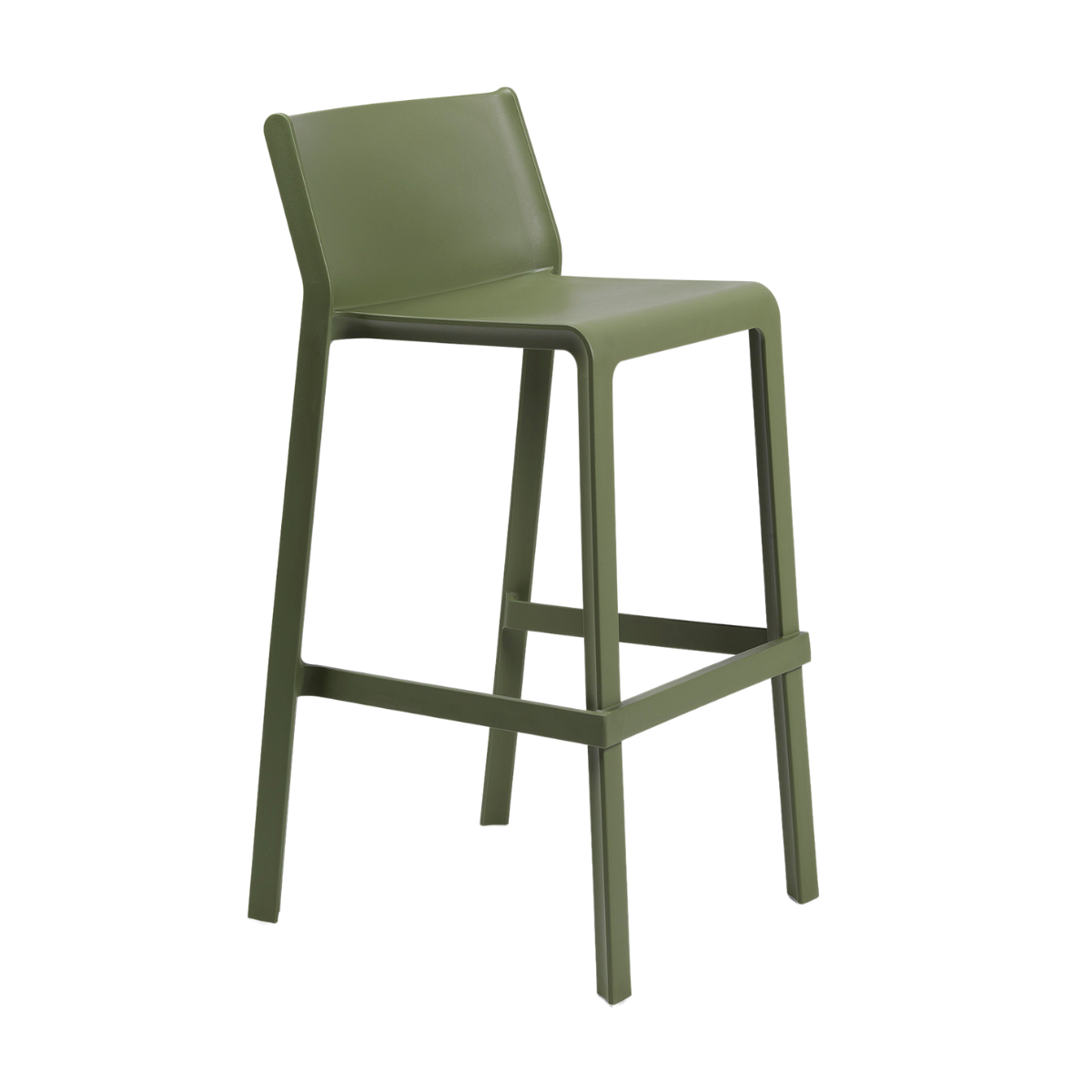 NARDI TRILL STOOL Zöld design Műanyag kültéri bárszék