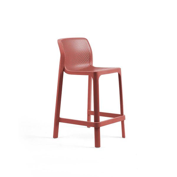 NARDI NET STOOL MINI Több színben minimalista Műanyag kültéri bárszék