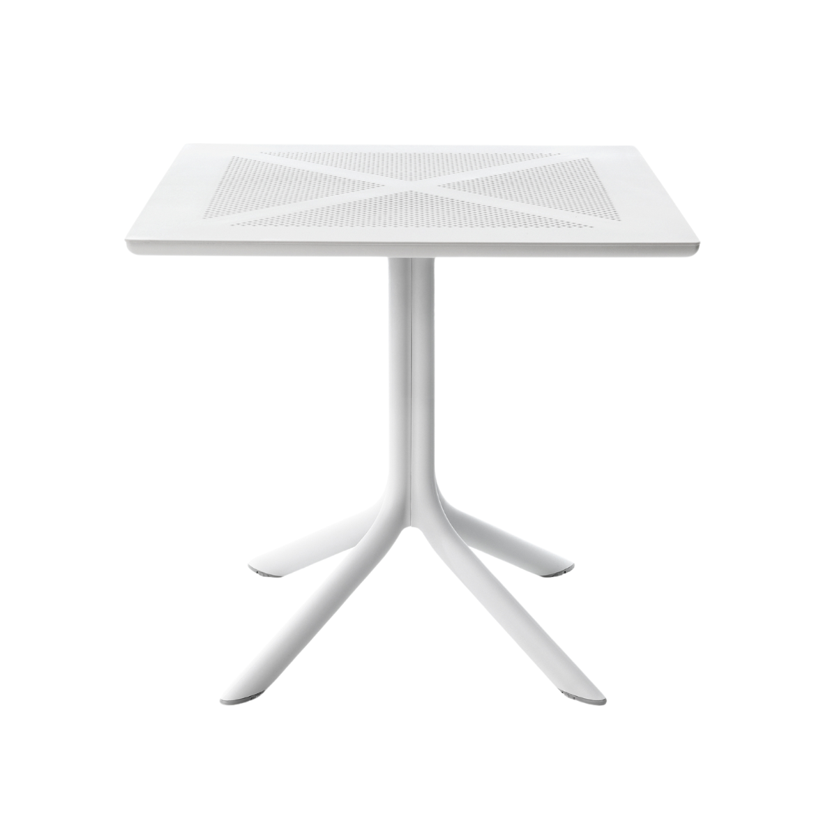 NARDI CLIPX 80 Fehér modern Kültéri komplett asztal
