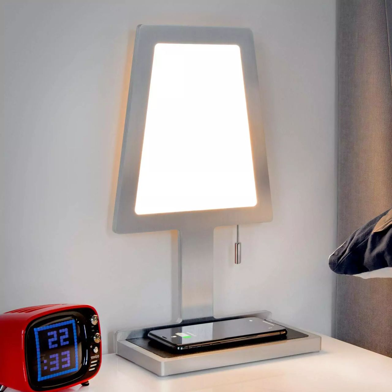 OS EVE Ezüst modern Beltéri asztali lámpa