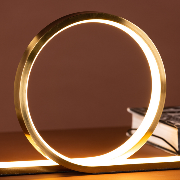 VD CIRCLE Arany design Beltéri asztali lámpa