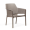 NARDI NET RELAX Taupe minimalista Műanyag kültéri szék