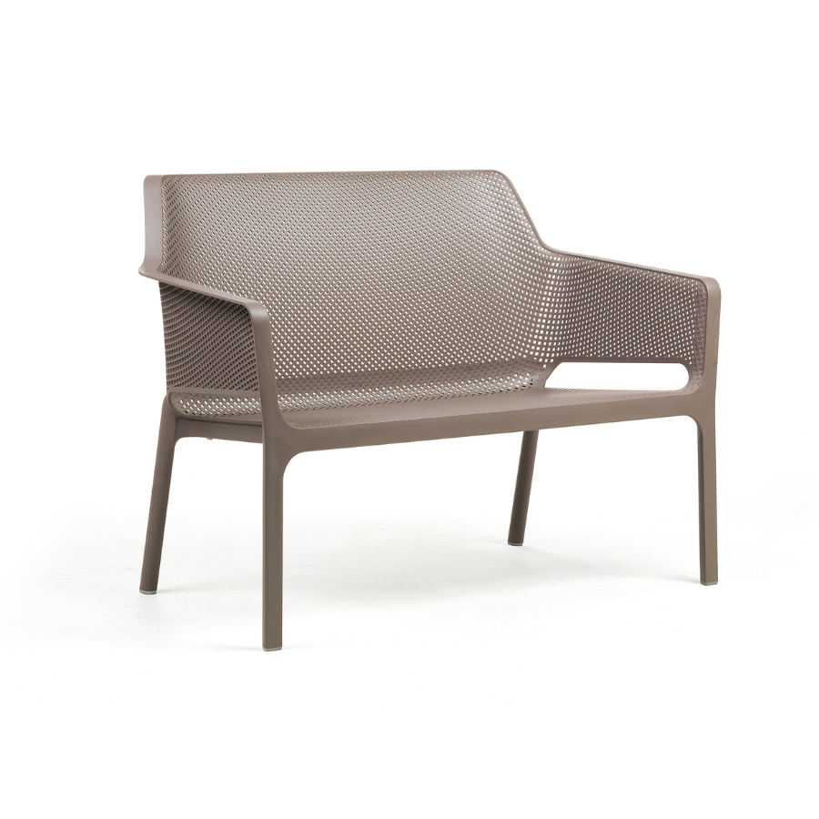 NARDI NET BENCH Taupe modern Kültéri pad