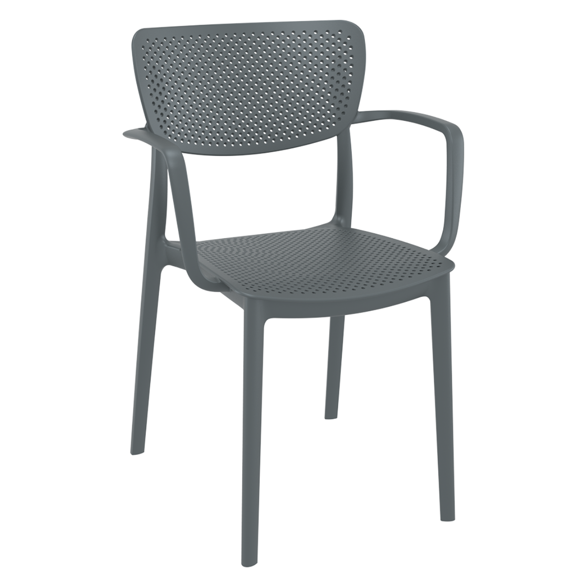 ST LOFT Szürke design Műanyag kültéri szék