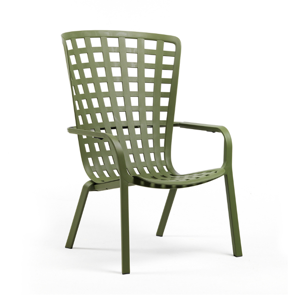 NARDI FOLIO Zöld design Műanyag kültéri szék