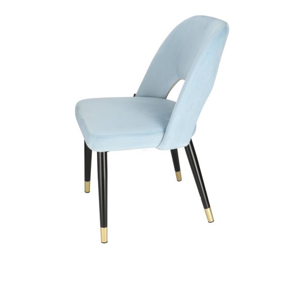 DL FANNY STEEL Kék design, elegáns Kárpitos beltéri szék