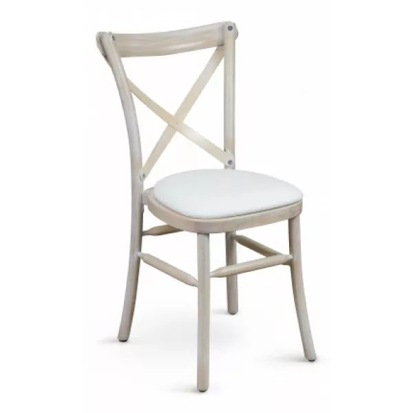 XTON FIANCÉ Fehér vintage Fa beltéri szék