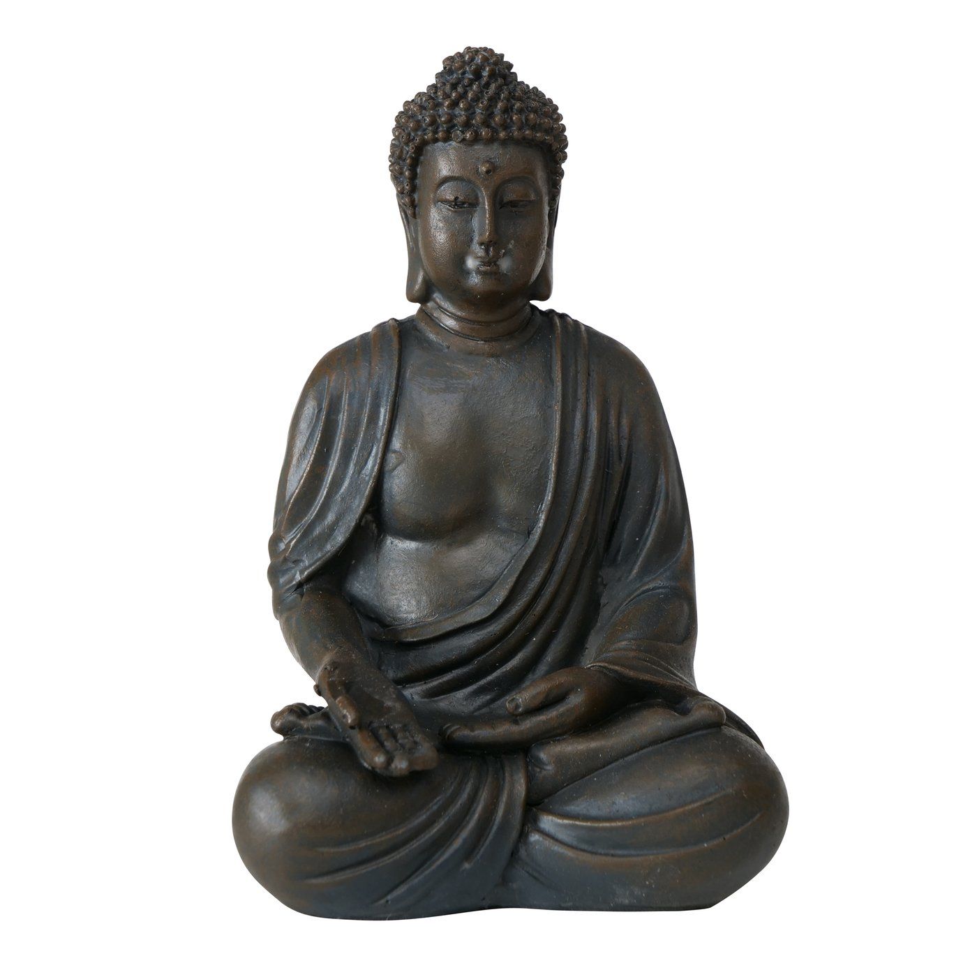 B BUDDHA  FIGURINE Fekete design Asztali dekoráció