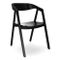 GB NELL Fekete minimalista Fa beltéri szék
