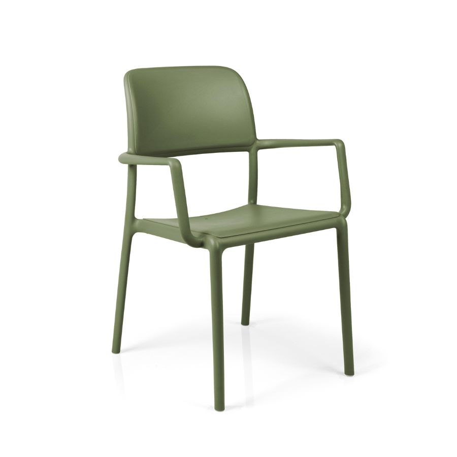 NARDI RIVA Zöld klasszikus Műanyag kültéri szék