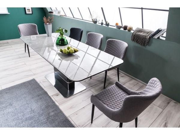SI ATHENE Szürke design Bővíthető étkezőasztal