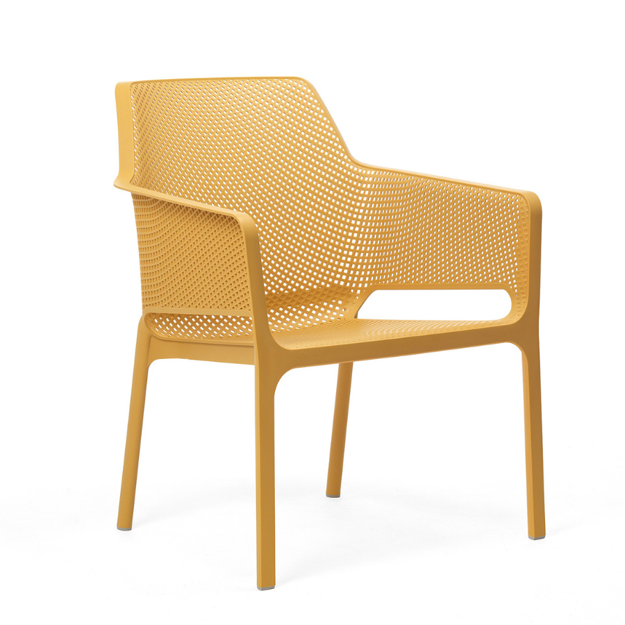 NARDI NET RELAX Sárga minimalista Műanyag kültéri szék