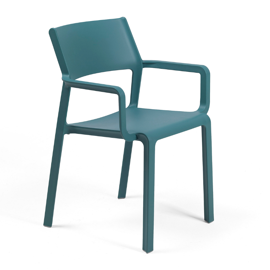 NARDI TRILL ARMCHAIR Kék minimalista Műanyag kültéri szék