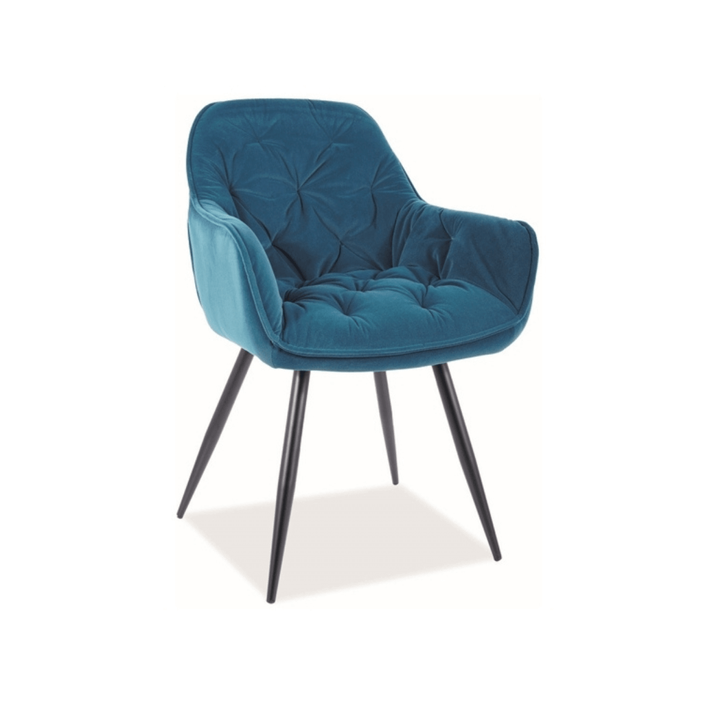 DSI CHERRY Türkiz design, elegáns Kárpitos beltéri szék