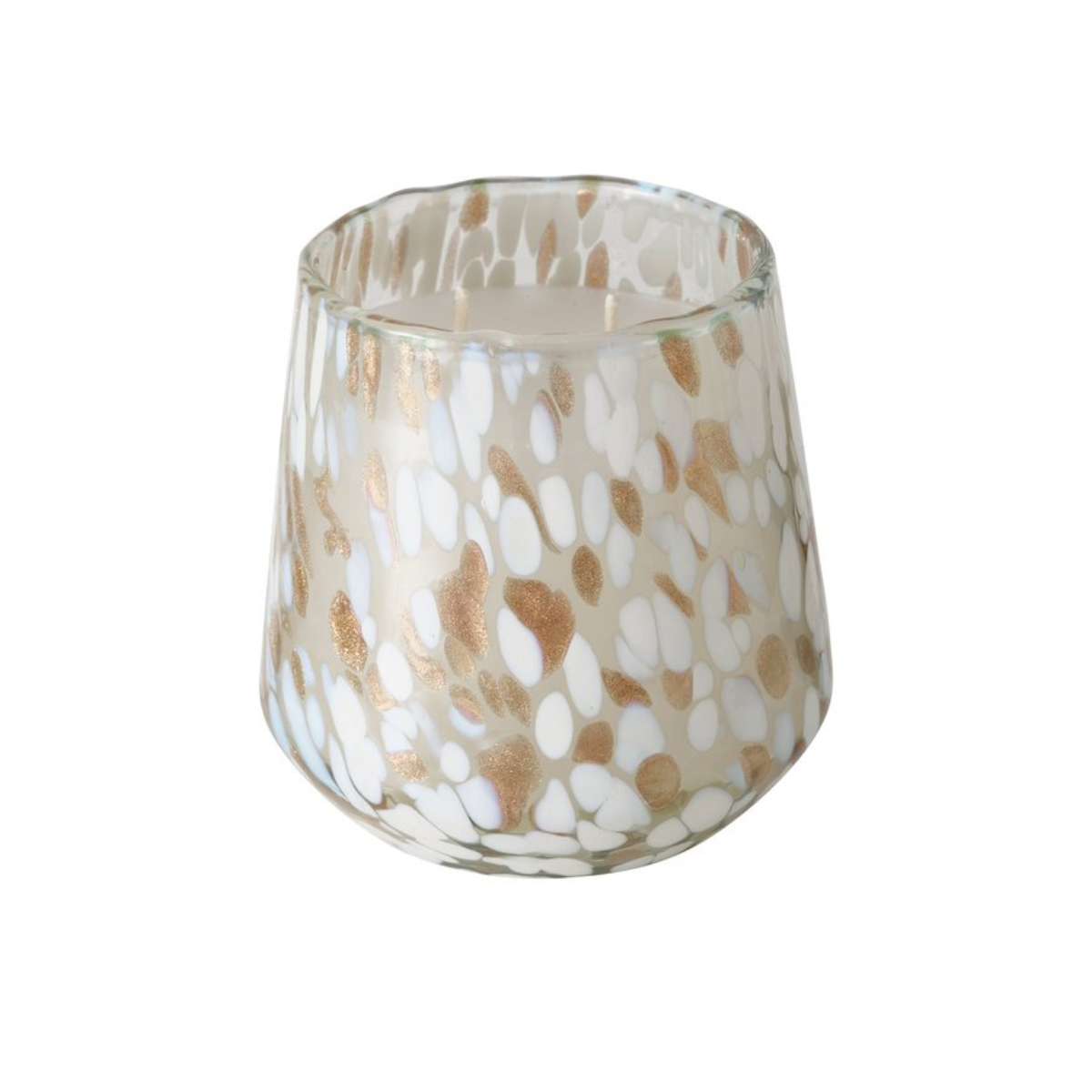 B DOROTY CANDLE POT Fehér, Arany elegáns Asztali dekoráció