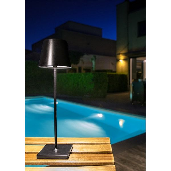 LC JUSTIN Fekete minimalista Beltéri asztali lámpa