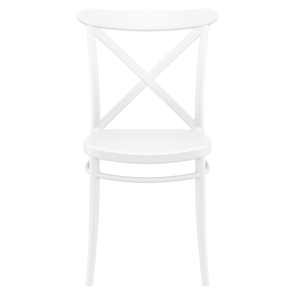 ST CROSS Fehér design Műanyag kültéri szék