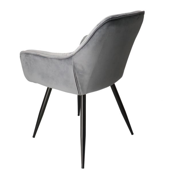 DL CHERRY Szürke design, elegáns Kárpitos beltéri szék