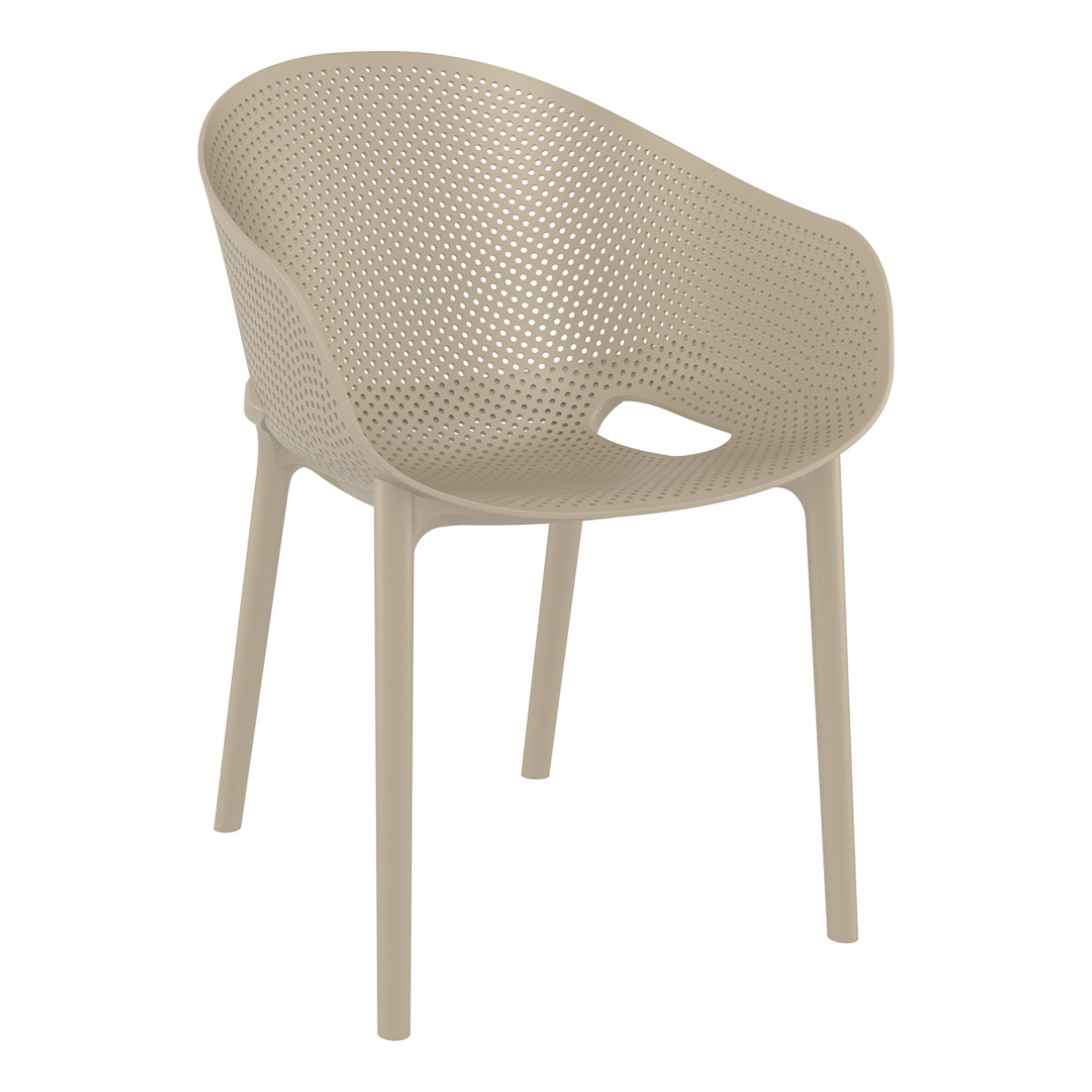ST SKY PRO Taupe design Műanyag kültéri szék