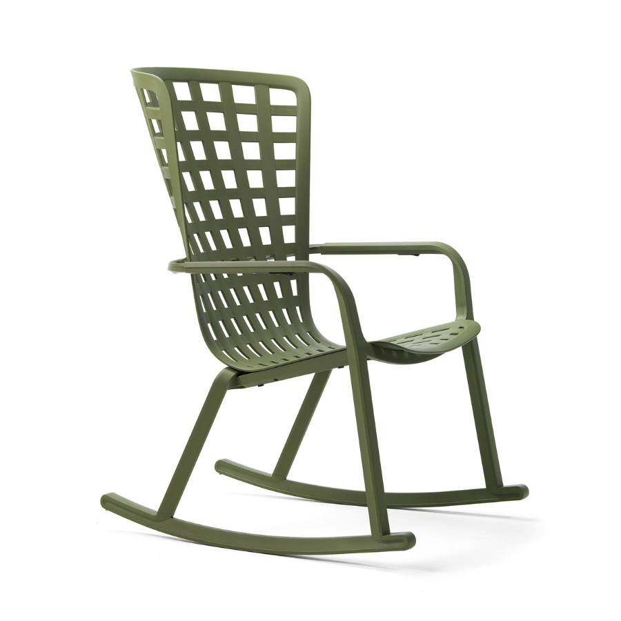 NARDI FOLIO ROCKING Zöld design Műanyag kültéri szék