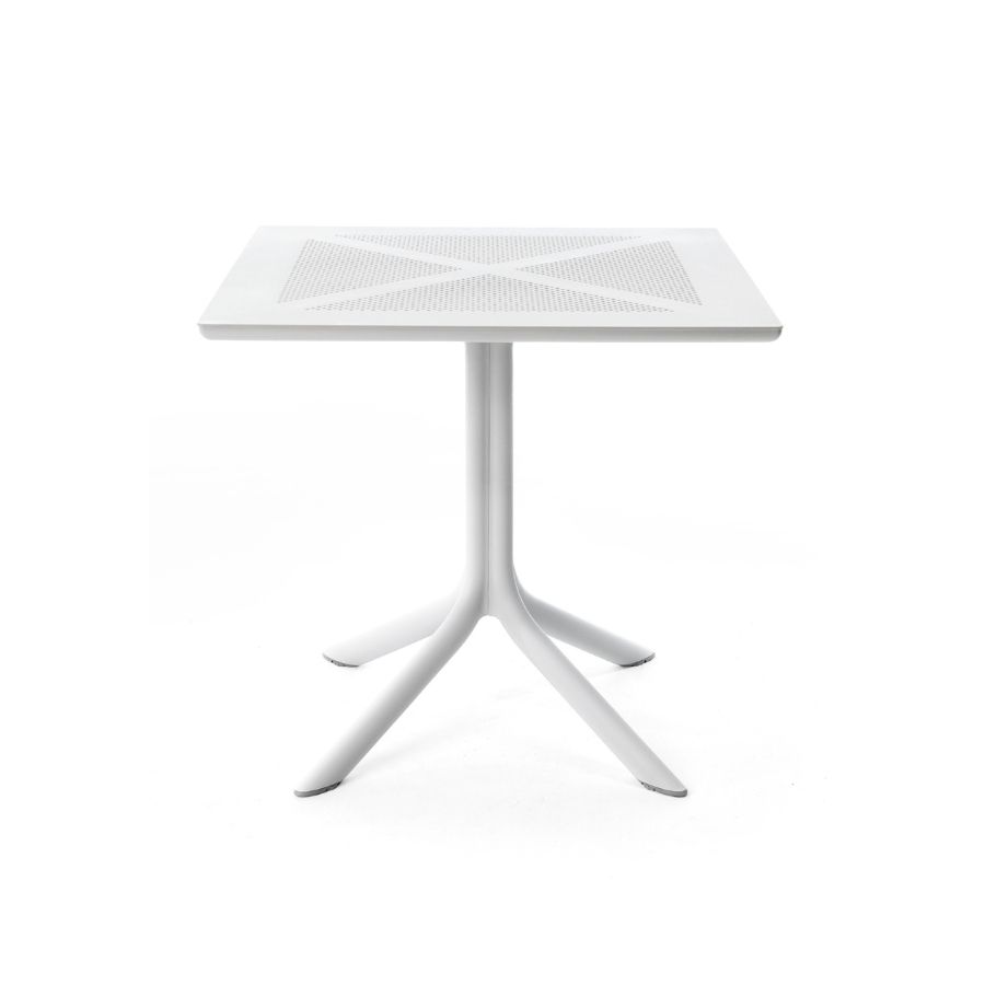 NARDI CLIP 70 Fehér minimalista Kültéri komplett asztal