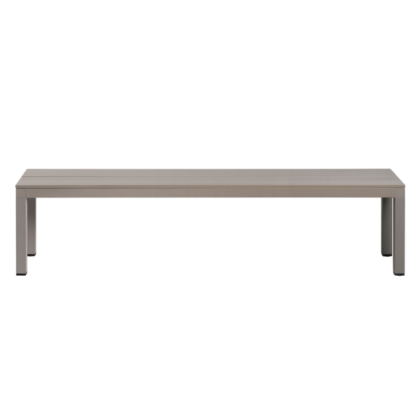 NARDI RIO BENCH ALU Taupe minimalista Pad