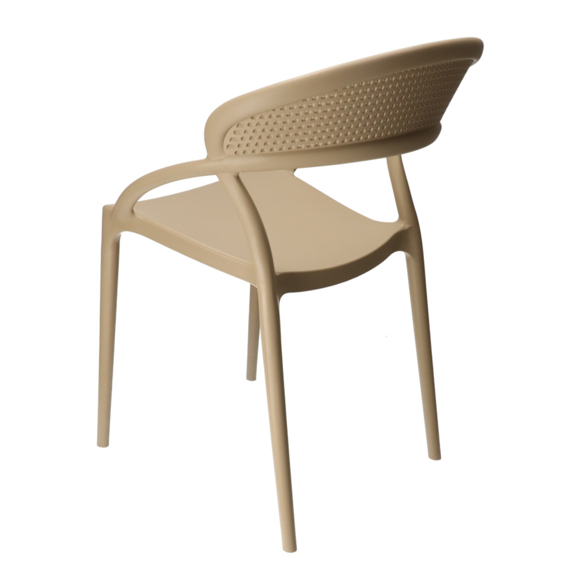SI LIZA Taupe design Műanyag kültéri szék